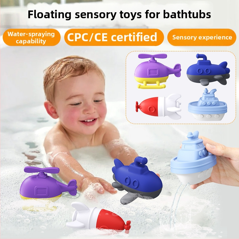 Silikónové hračky do kúpeľa pre bábätká a batoľatá (0–2 rokov) - vodné hry, hračky do kúpeľa, vonkajšie plážové hračky