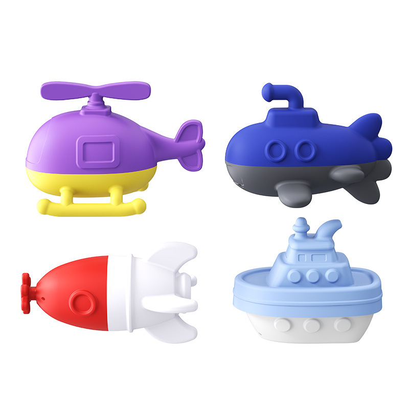 Jucării de baie din silicon pentru sugari și copii mici (0–2 ani) - jocuri de apă, jucării de baie, jucării pentru plajă în aer liber
