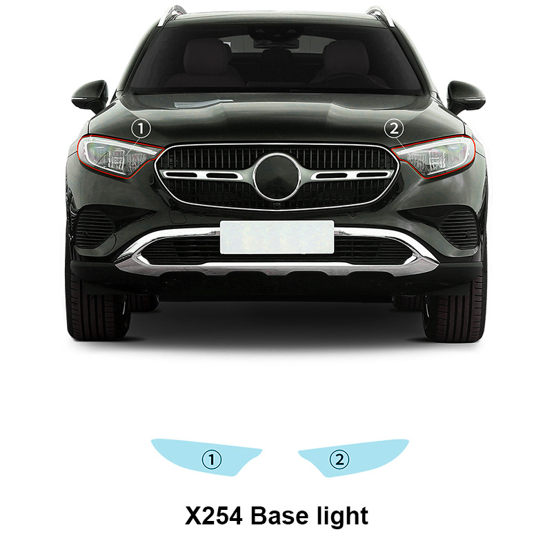 TPU prozirni film za prednja svjetla i retrovizore Mercedes-Benz GLC X254