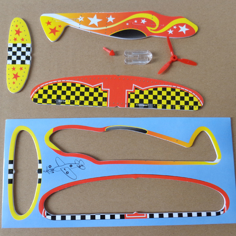 Trodimenzionalni pjena-puzzle avion za djecu, DIY prilagodba, EPS materijal, za uzrast 4–6 godina