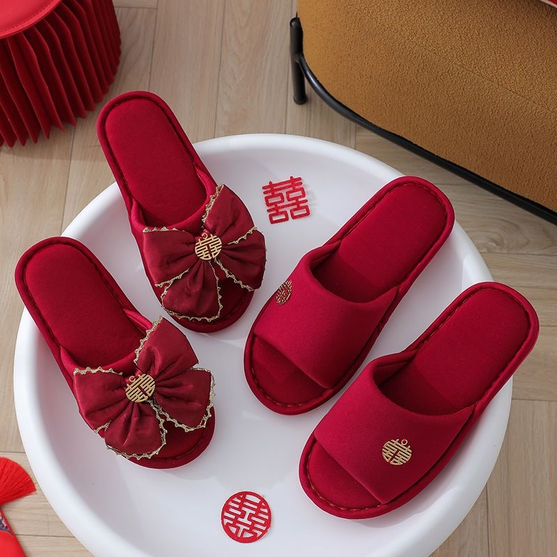 Papuče za parove - zimske, gornji dio od denima, PVC potplat, protuklizne, izdržljive