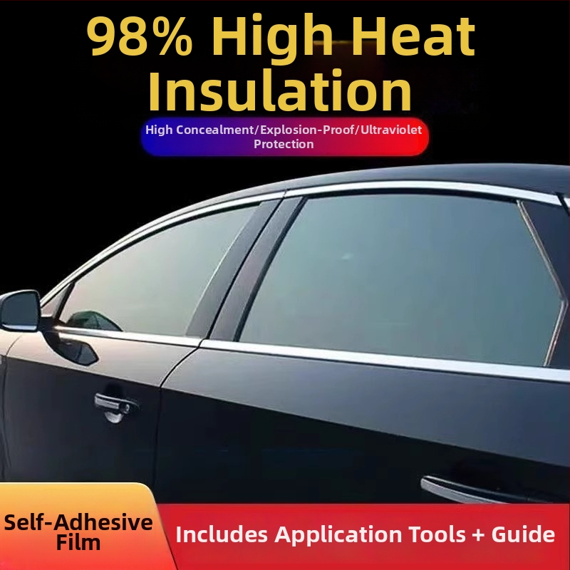 Dirk PET auto stakla film, samoljepljiv, moderan jednostavan stil, jednobojni film za prednje staklo s privatnošću