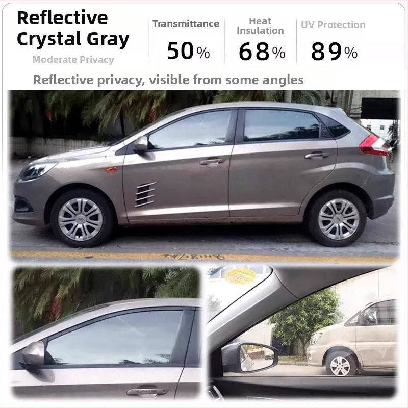 Dirk PET auto stakla film, samoljepljiv, moderan jednostavan stil, jednobojni film za prednje staklo s privatnošću