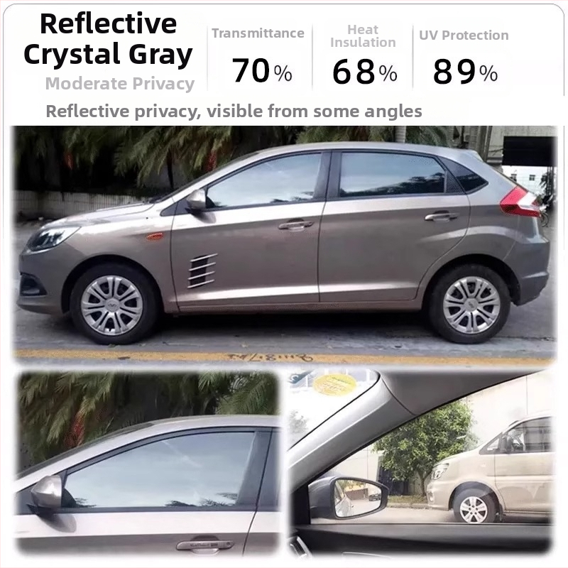 Dirk PET auto stakla film, samoljepljiv, moderan jednostavan stil, jednobojni film za prednje staklo s privatnošću