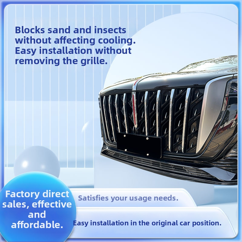 Integrovaná mriežka proti hmyzu s rýchloupínacím mechanizmom pre Hongqi HS5 (23–25) – predná stredná mriežka, ochrana vodného zásobníka, proti komárom a peľu