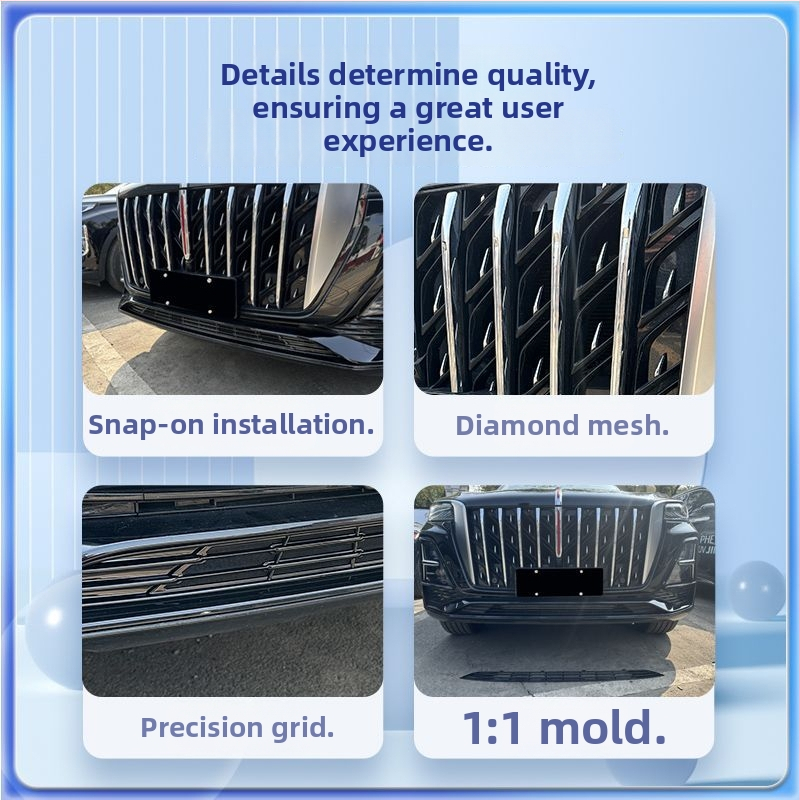 Integrovaná mriežka proti hmyzu s rýchloupínacím mechanizmom pre Hongqi HS5 (23–25) – predná stredná mriežka, ochrana vodného zásobníka, proti komárom a peľu