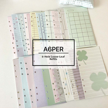 Wowka Wowka Sm010051128 planer s unutarnjim stranicama, 30 listova, papir, rupa A6per, za listove s slobodnim listovima