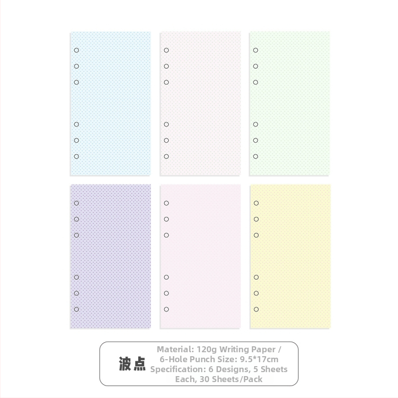 Wowka Wowka Sm010051128 planer s unutarnjim stranicama, 30 listova, papir, rupa A6per, za listove s slobodnim listovima