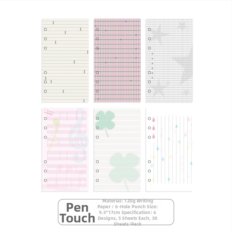 Wowka Wowka Sm010051128 planer s unutarnjim stranicama, 30 listova, papir, rupa A6per, za listove s slobodnim listovima