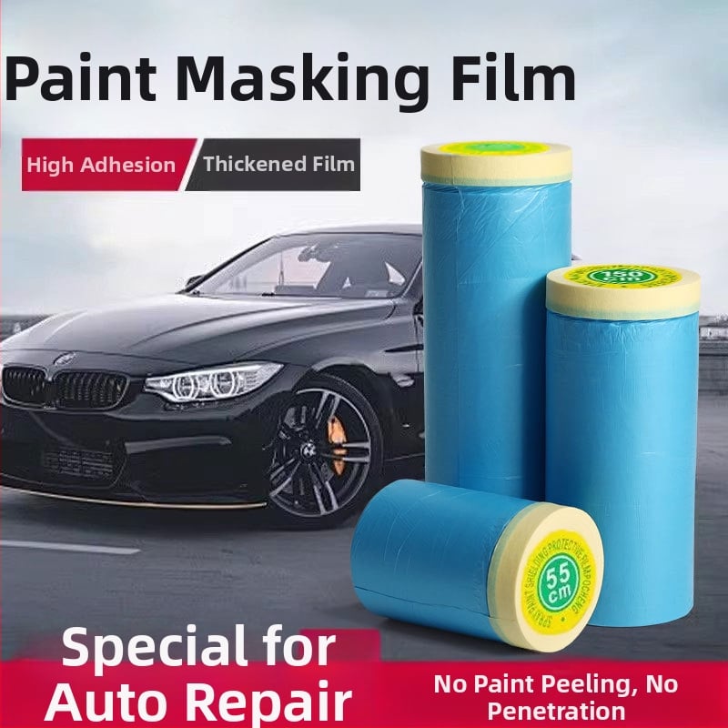 Μάσκα φιλμ βαφής αυτοκινήτων με PE φιλμ, κόλλα σε βάση νερού υψηλής ιξωδότητας, χαρτονένιος πυρήνας, κατάλληλο για μάσκα αυτοκινήτων και επίπλων