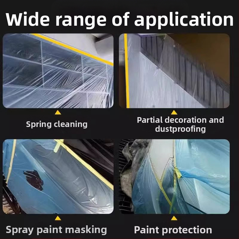Μάσκα φιλμ βαφής αυτοκινήτων με PE φιλμ, κόλλα σε βάση νερού υψηλής ιξωδότητας, χαρτονένιος πυρήνας, κατάλληλο για μάσκα αυτοκινήτων και επίπλων