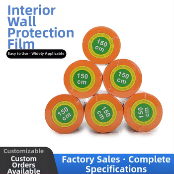 Μάσκαστικό φιλμ ψεκαστικής βάφης, διαφανές PE προστατευτικό φιλμ για έπιπλα, τοίχους, πλακάκια και γυαλί; περίπου 1 mm πάχος; με ταινία ή χωρίς ταινία; μη κολλάει, εύκολη αφαίρεση, χωρίς υπολείμματα