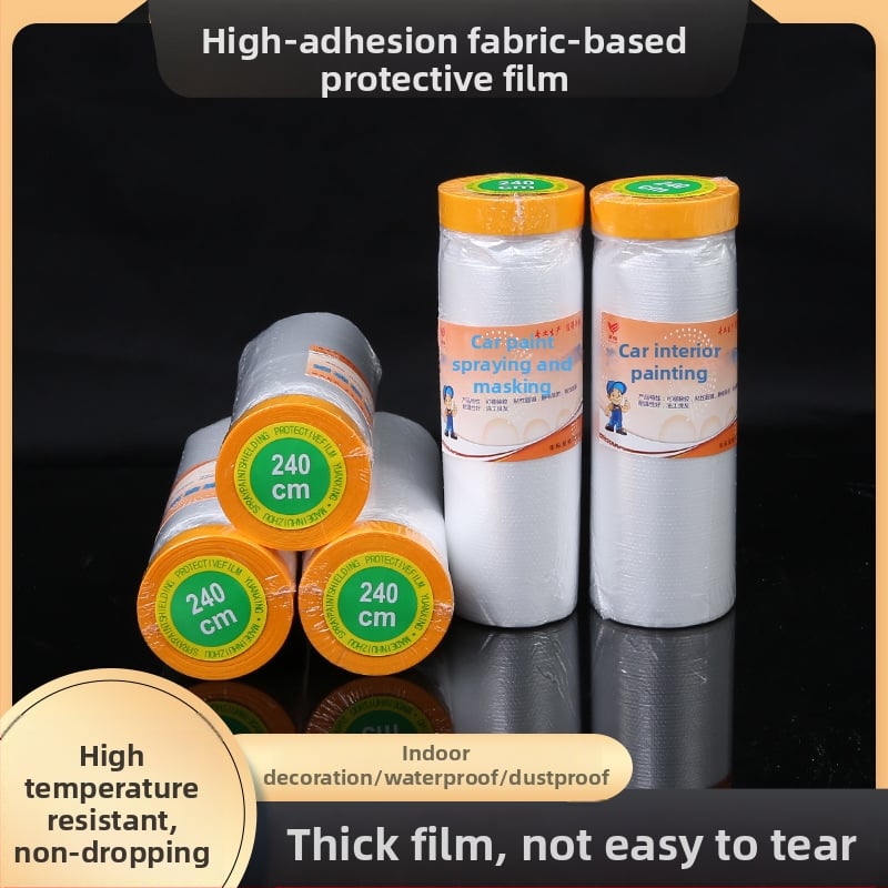 Μάσκαστικό φιλμ ψεκαστικής βάφης, διαφανές PE προστατευτικό φιλμ για έπιπλα, τοίχους, πλακάκια και γυαλί; περίπου 1 mm πάχος; με ταινία ή χωρίς ταινία; μη κολλάει, εύκολη αφαίρεση, χωρίς υπολείμματα