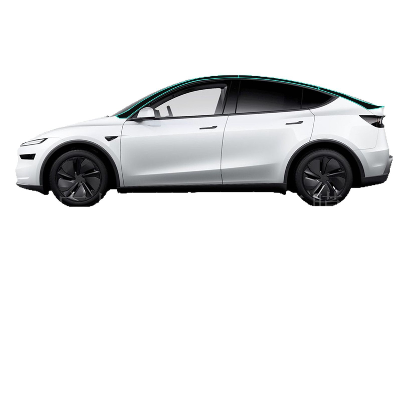 A-пилон TPU самовъзстановяващ филм за 2025 Tesla Model Y — JWUDMVP; Материал: TPU; Самовъзстановяване; Гаранция: 8 години