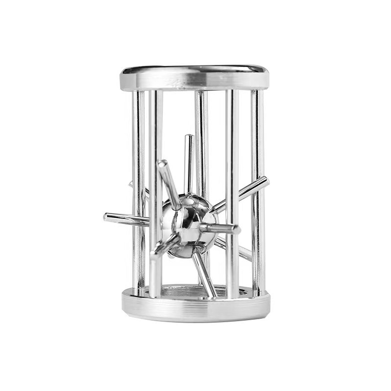 Πάζλ Kongming Lock / Lu Ban Lock – Πάζλ με άνοιγμα δακτυλίου, από κράμα, για ηλικίες 7–14 ετών, εξάσκηση υπομονής και ανάπτυξη γνωστικών ικανοτήτων