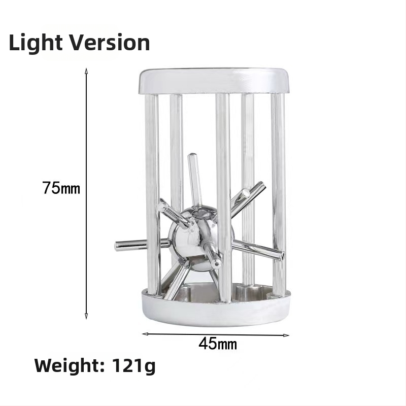 Πάζλ Kongming Lock / Lu Ban Lock – Πάζλ με άνοιγμα δακτυλίου, από κράμα, για ηλικίες 7–14 ετών, εξάσκηση υπομονής και ανάπτυξη γνωστικών ικανοτήτων