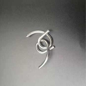 Πάζλ εννέα δαχτυλιδιών — μεταλλικό παιχνίδι αποδέσμευσης για ηλικίες 7–14, DIY προσαρμογή, λευκή συσκευασία