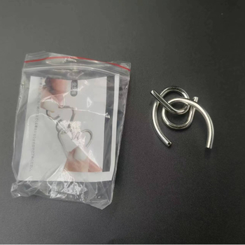 Πάζλ εννέα δαχτυλιδιών — μεταλλικό παιχνίδι αποδέσμευσης για ηλικίες 7–14, DIY προσαρμογή, λευκή συσκευασία