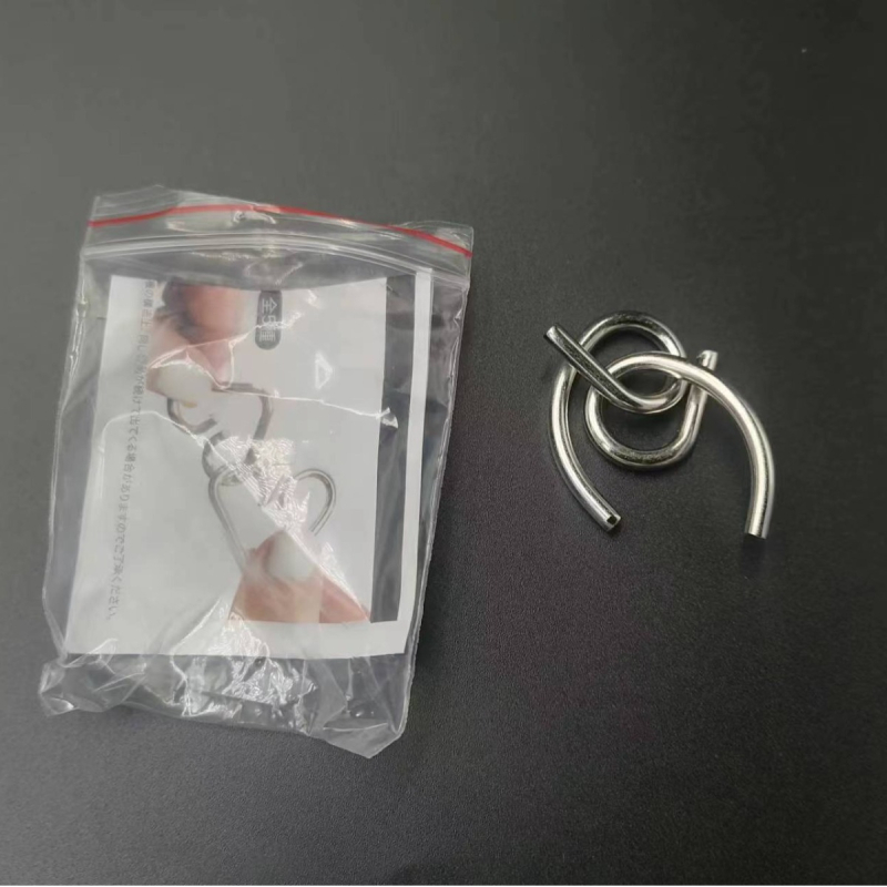 Πάζλ εννέα δαχτυλιδιών — μεταλλικό παιχνίδι αποδέσμευσης για ηλικίες 7–14, DIY προσαρμογή, λευκή συσκευασία