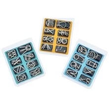 Kongming/Luban lock παζλ, πλαστικό, κατάλληλο για DIY, 7–14 ετών