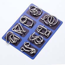 Kongming/Luban lock παζλ, πλαστικό, κατάλληλο για DIY, 7–14 ετών