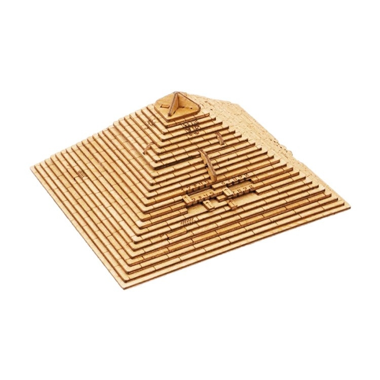 Ξύλινο πυραμιδικό παζλ-κουτί με μηχανισμό Kong Ming/Luban – Άνοιγμα και αποθήκευση, προκατασκευασμένο, για ηλικίες 15–35