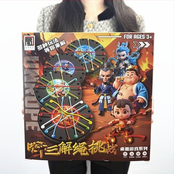 Παζλ με σκοινί για ξεκλείδωμα – οικογενειακό παιχνίδι δεξιοτήτων, Kongming/Luban lock, πλαστικό, DIY: Ναι, συσκευασία σε έγχρωμη θήκη, 7–14 ετών