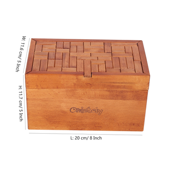 Ξύλινο κουτί‑παζλ με κλειδαριά Kong Ming/Luban – παιχνίδι γρίφος για το ξεκλείδωμα, ρετρό σχεδίαση, κατάλληλο ως δώρο και για αποθήκευση, δυνατή προσαρμογή