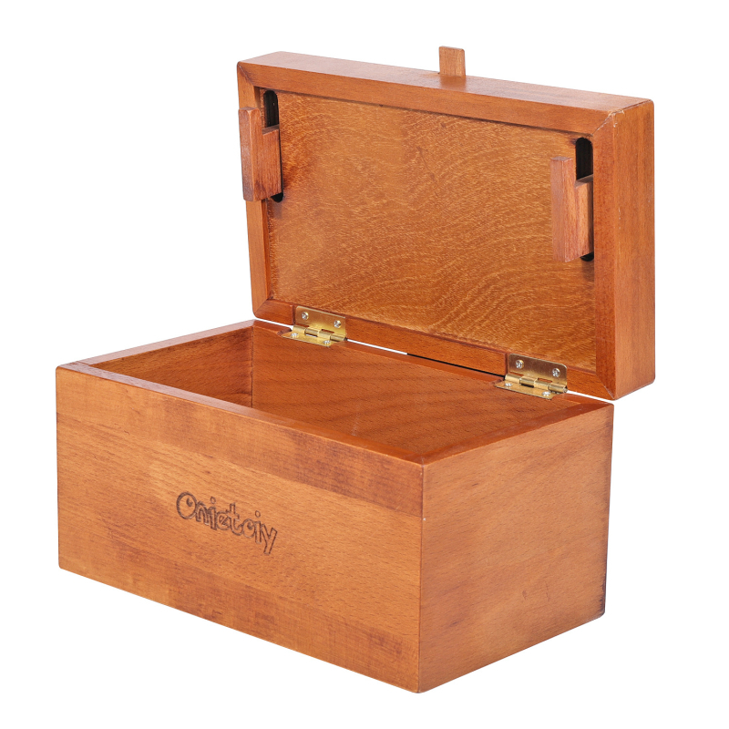 Ξύλινο κουτί‑παζλ με κλειδαριά Kong Ming/Luban – παιχνίδι γρίφος για το ξεκλείδωμα, ρετρό σχεδίαση, κατάλληλο ως δώρο και για αποθήκευση, δυνατή προσαρμογή
