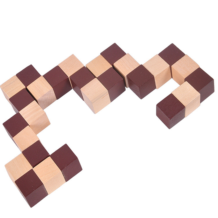 Ξύλινο παζλ-κλειδί Kong Ming/Luban lock – Lotus wood, ανάπτυξη χωρικής σκέψης, Leyousuosi, κατάλληλο για 7–14 ετών, DIY παραμετροποίηση