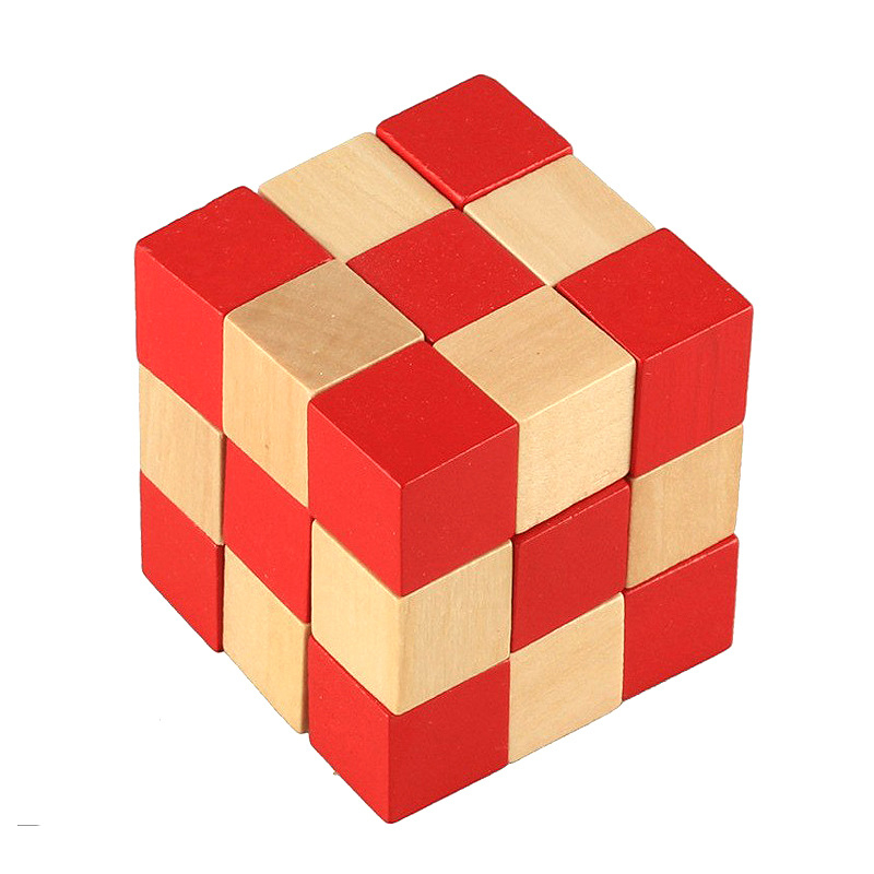 Ξύλινο παζλ-κλειδί Kong Ming/Luban lock – Lotus wood, ανάπτυξη χωρικής σκέψης, Leyousuosi, κατάλληλο για 7–14 ετών, DIY παραμετροποίηση