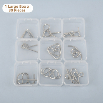 Μεταλλικό παζλ εννέα δαχτυλιδιών – Luban Lock και Kongming Lock, ξεκλείδωμα δαχτυλιδιών, εκπαιδευτικό παιχνίδι σκέψης για ηλικίες 7–14 ετών, λευκή συσκευασία, χωρίς DIY