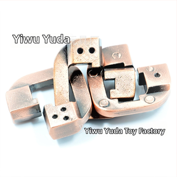 Puzzle zámok Kong Ming/Luban — zliatinový materiál, vysoká obtiažnosť, DIY možné, od 14 rokov