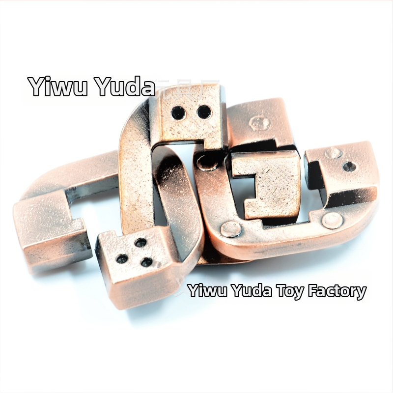 Puzzle zámok Kong Ming/Luban — zliatinový materiál, vysoká obtiažnosť, DIY možné, od 14 rokov