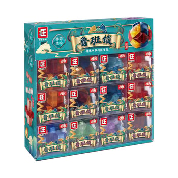Luban Lock 3D puzzle kocka za razvoj misli, plastična igračka, uzrast 7–14 godina, prilagođeni logotip