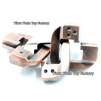 Keshi zliatinový puzzle zámok – Kong Ming/Luban Lock, tri v jednom, vek 15–35 rokov