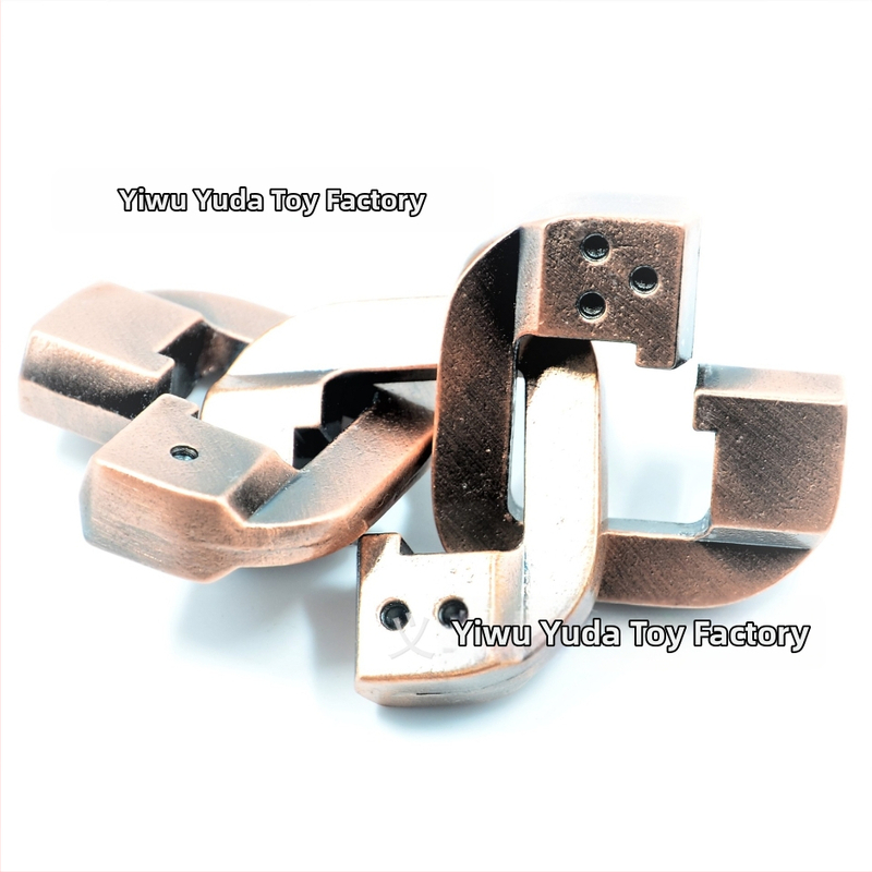 Keshi zliatinový puzzle zámok – Kong Ming/Luban Lock, tri v jednom, vek 15–35 rokov