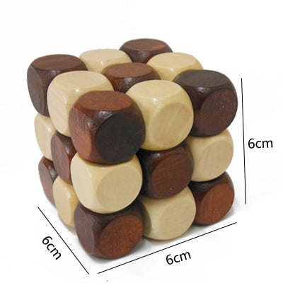 Drveni Kongming Lock puzzle – sklapanje/otključavanje igračka, Zhejiang podrijetlo, kategorija Luban/Kongming Lock
