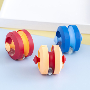Plastični prstni gyro-puzle s dráhovom kuglom – inteligentna lopta, DIY, 14+