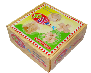 Drveni Kongming Lock puzzle, Yi Zhile, serija Tri kraljevstva, četverodijelni set, prilagođeni uzorci