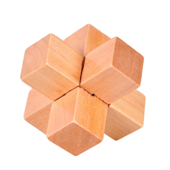 Drveni Kongming/Luban puzzle – klasična zagonetka za odrasle, DIY i prilagodljiv uzorak