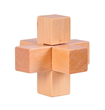 Drveni Kongming/Luban puzzle – klasična zagonetka za odrasle, DIY i prilagodljiv uzorak