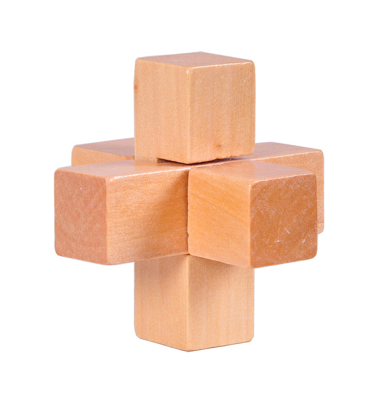 Drveni Kongming/Luban puzzle – klasična zagonetka za odrasle, DIY i prilagodljiv uzorak