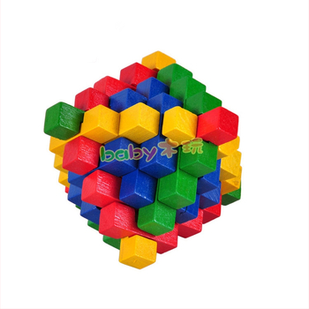 Fából készült Kong Ming Lock/Luban Lock kognitív fejlesztésre, lótuszfából, Yunhe Zhejiang, lehetőség magáncímkézésre