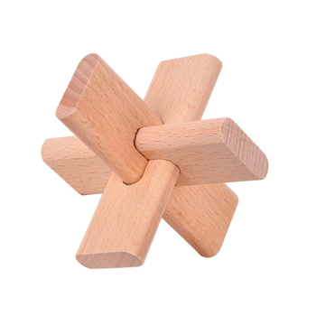 Drveni Kong Ming Lock/Luban Lock puzzle za odrasle — DIY prijateljski, poticanje prostornog razmišljanja