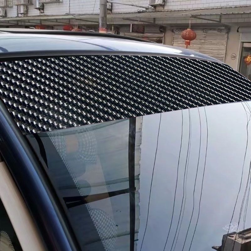 Универсален декоративен стикер за предното стъкло на автомобил, пластмасов, удебелен, телескопично монтиране