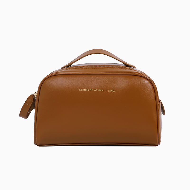 Τσαντάκι μακιγιάζ από PU δέρμα, μονόχρωμο, ultra-ελαφρύ, PU επένδυση, αστικός μινιμαλισμός