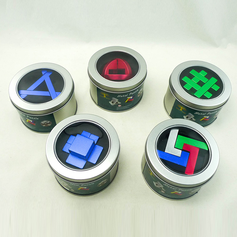 Kongming Lock / Luban Lock puzzle za razvoj inteligencije; legura; DIY s logom OEM; licencirana privatna oznaka; za uzrast 7–14 godina