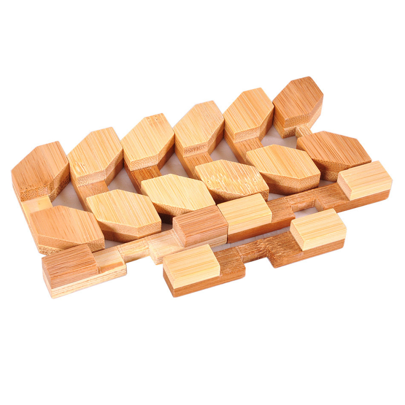 Drveni Kong Ming Lock/Luban Lock puzzle – edukativna igra za prostorno razmišljanje, DIY prilagodljivo, puzzle za otključavanje