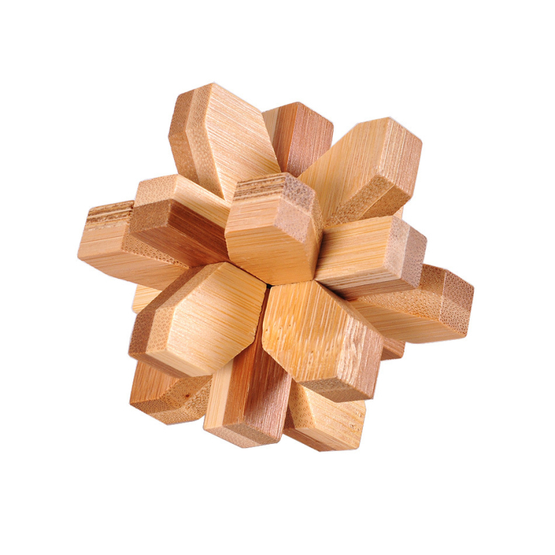 Drveni Kong Ming Lock/Luban Lock puzzle – edukativna igra za prostorno razmišljanje, DIY prilagodljivo, puzzle za otključavanje